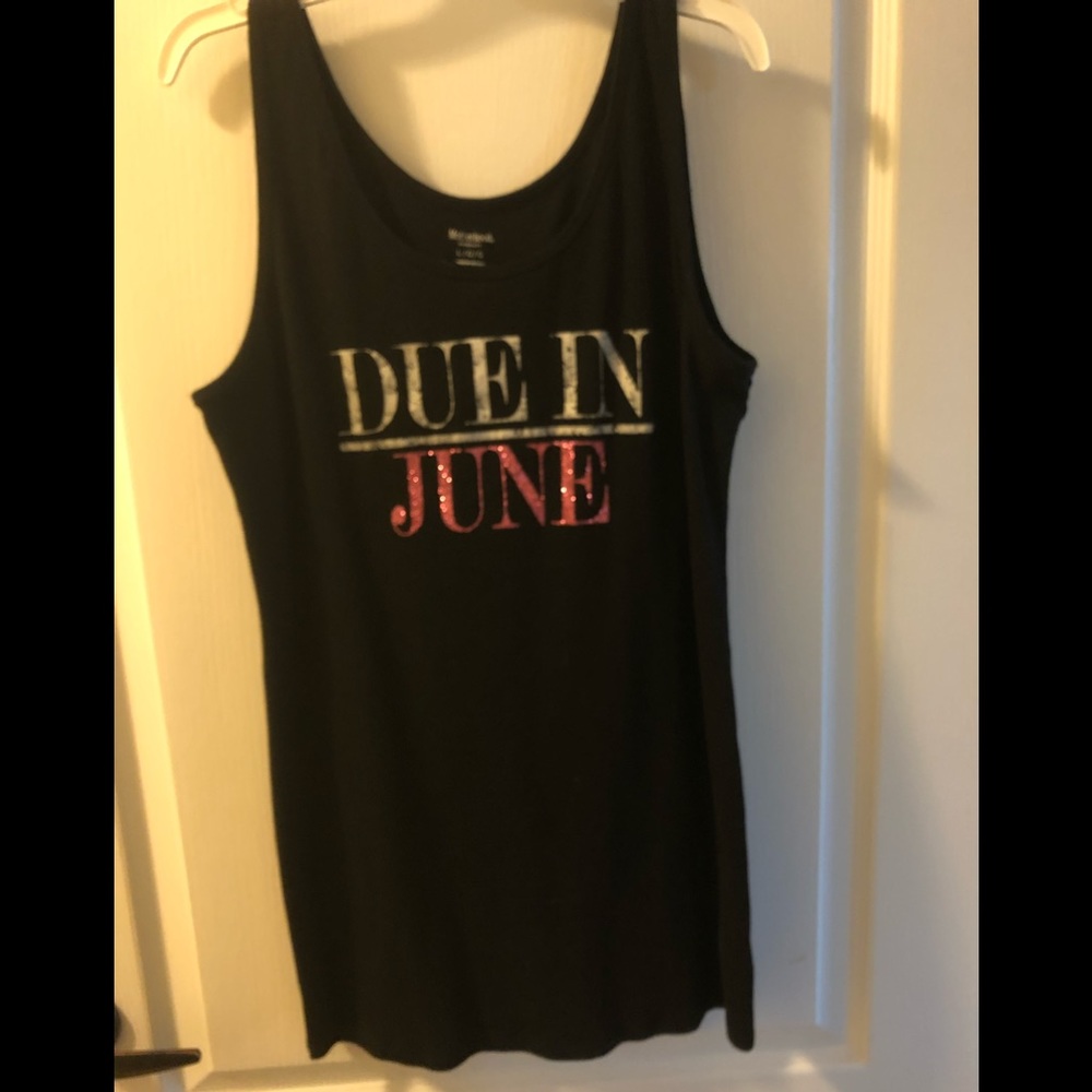 Due in June maternity tank